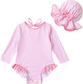 YOUNGER TREE Infant Baby Girls Swimsuit Long Sleeve Swimsuits One Piece by YOUNGERTREE
