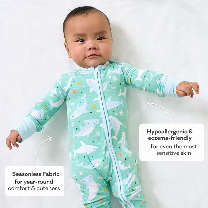 Little Sleepies Pajamas for Baby Boys & Girls, Viscose from Bamboo Baby Pajamas - Image 5