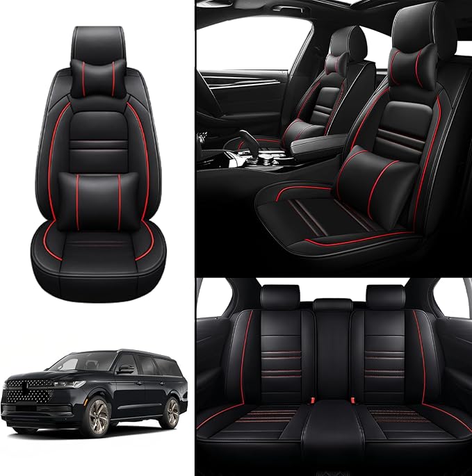 Car Seat Covers for Lincoln Navigator 1998-2025 | 5-Seats Seat Covers, - Image 2