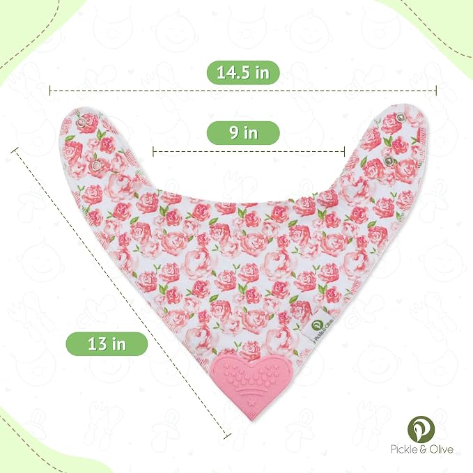 Pickle & Olive Baby Bandana Teething Bibs - Image 4
