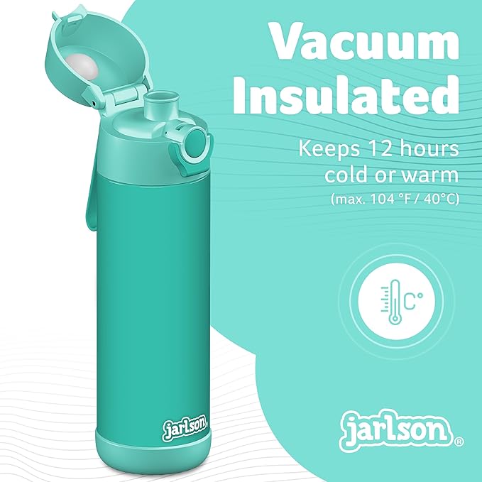 Jarlson® Mali Children's Water Bottle, Thermal Stainless Steel Water Bottle - Image 2
