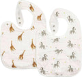 Bamboo Little Bamboo Viscose Baby Bib Set, Giraffe & Zebra by BambooLittle
