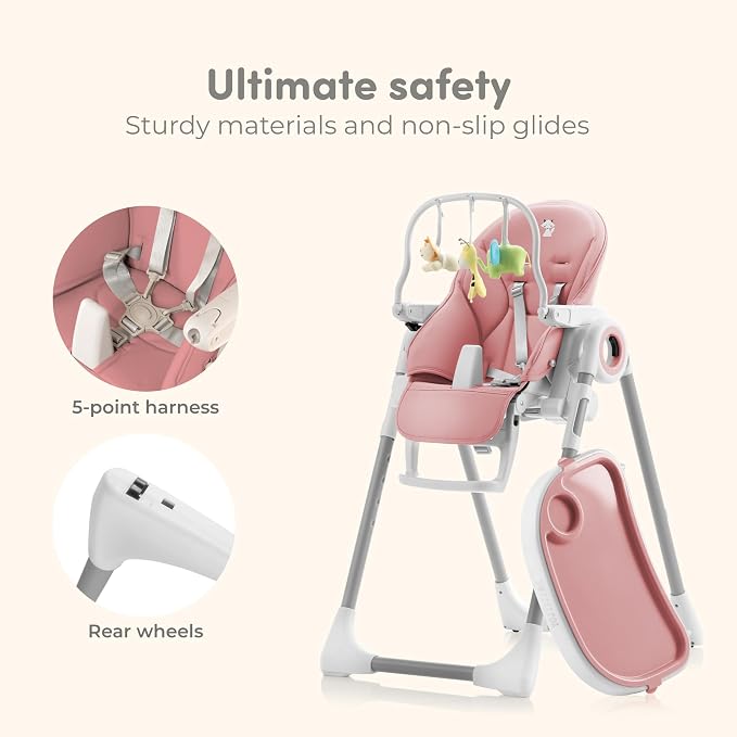 Sweety Fox Baby High Chair Adjustable to 7 Different Heights - Image 5