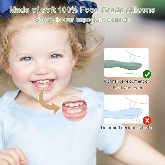 Silicone Baby Spoons – Soft Tip, Gum-Friendly, BPA Free, Dishwasher Safe - Image 6