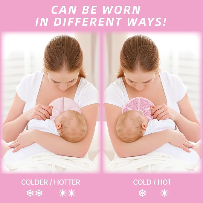Breast Therapy Ice Packs Large Hot Cold Breast Pads, Nipple Cooling Gel Pads - Image 7