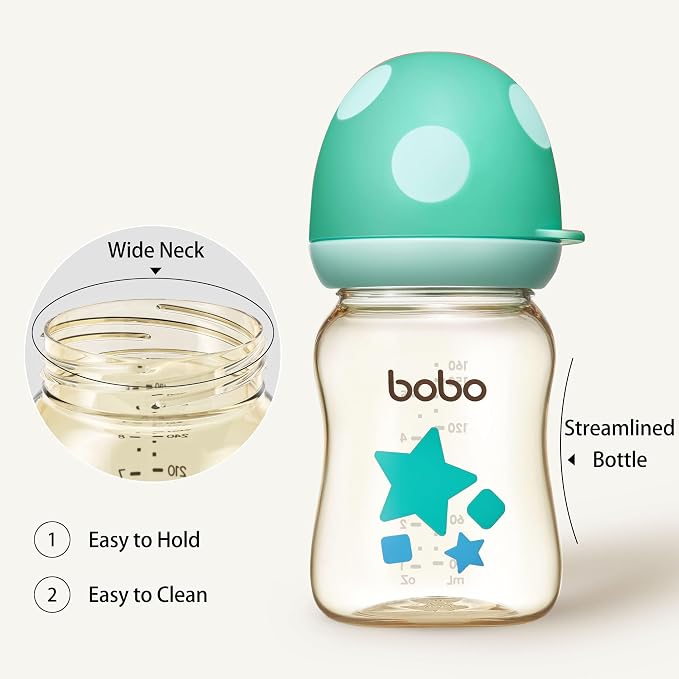 YOHKOH PPSU Baby Bottle Wide Neck, Newborn Anti-Colic Baby Bottle - Image 4