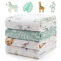 Momcozy Muslin Best Wishes Swaddle Blankets, Ultra Soft Neutral Registry by Momcozy