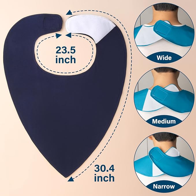 Adult Absorbent Drool Bandana Bibs, Large Soft Bibs Set - Image 3