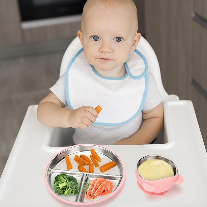 Stainless Steel Baby Plate and Bowls - Image 7