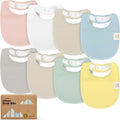 8-Pack Organic Baby Bibs for Boys, Girls by KeaBabies