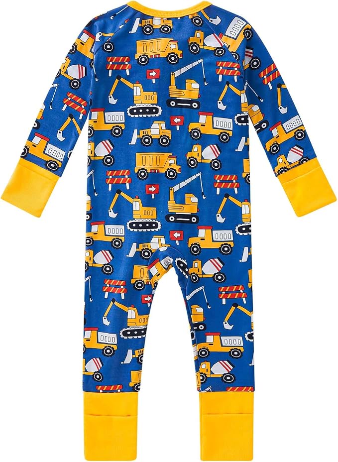 pureborn Baby Infant Boys Girls Sleeper Snug Fit Viscose from Bamboo Pajamas - Image 2
