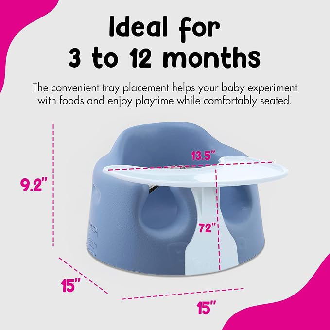 Bumbo Baby Floor Seat, Portable Infant Sit Up Activity & Eating Chair - Image 3