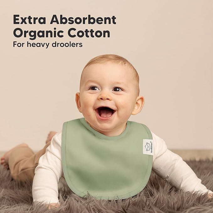 8-Pack Organic Baby Bibs for Boys, Girls - Image 5