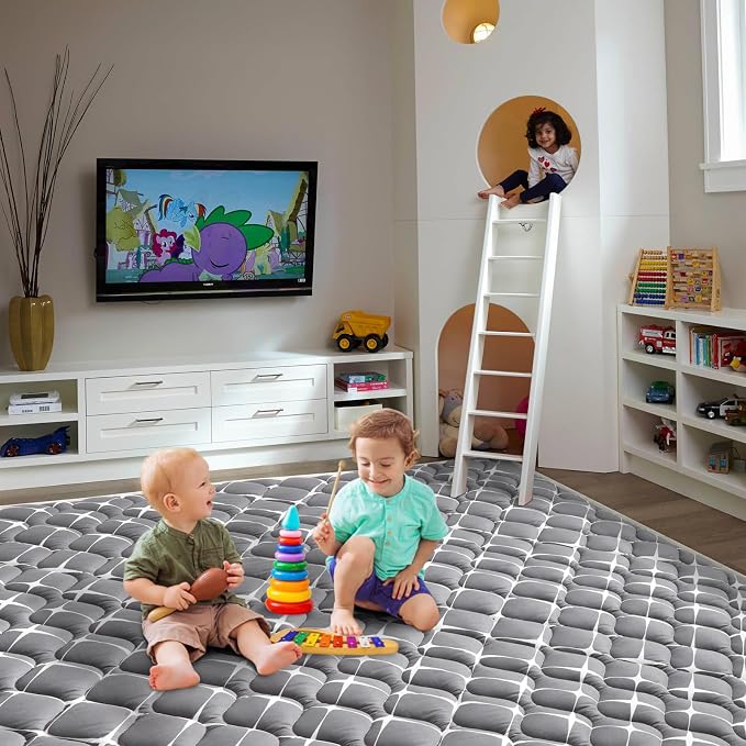 Baby Play Mat - 6ft X 4ft, Premium Thicker Foam One-Piece Crawling Mat - Image 5
