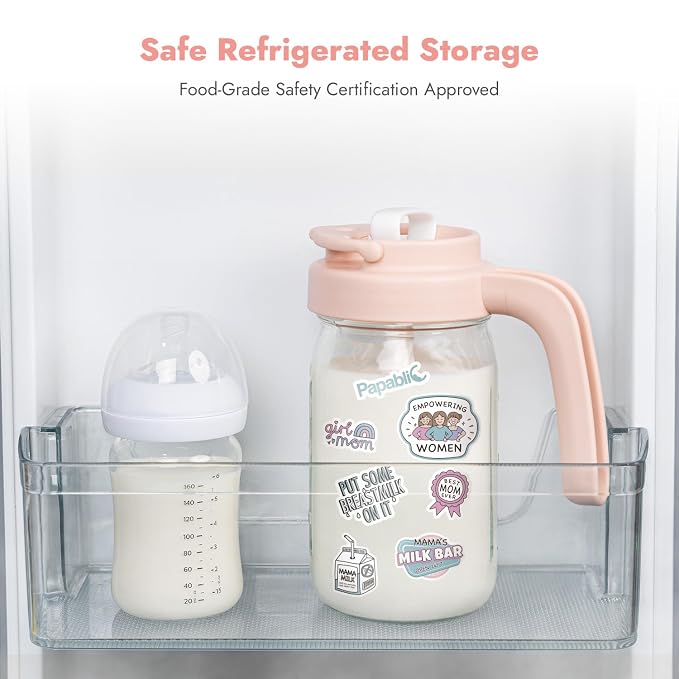 Papablic Glass Breastmilk Pitcher, Formula Mixing Pitcher - Image 9