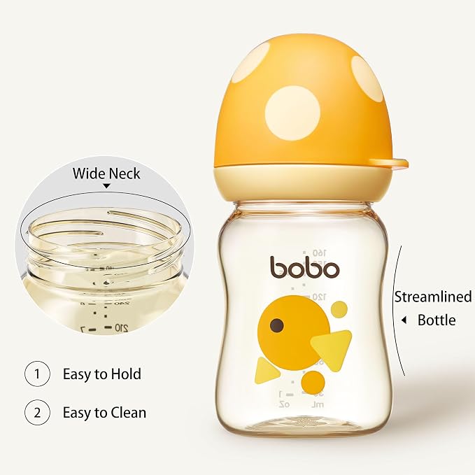 YOHKOH PPSU Baby Bottle Wide Neck, Newborn Anti-Colic Baby Bottle - Image 4