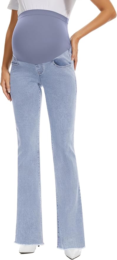GLAMIX Women's Stretch Maternity Bootcut Jeans - Image 2