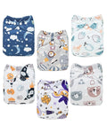 ALVABABY Baby Cloth Diapers 6 Pack by ALVABABY