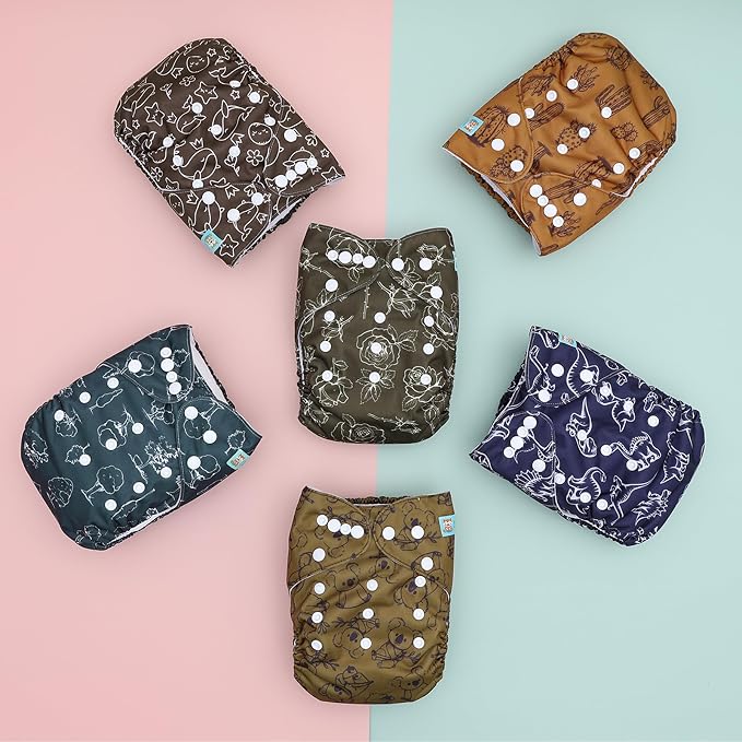 ALVABABY 6 Pack Cloth Diaper - Image 6