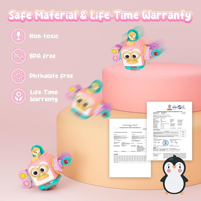 Montessori Toys for 1 Year Old Girl, Busy Board Cube for Girls, Baby Travel - Image 5