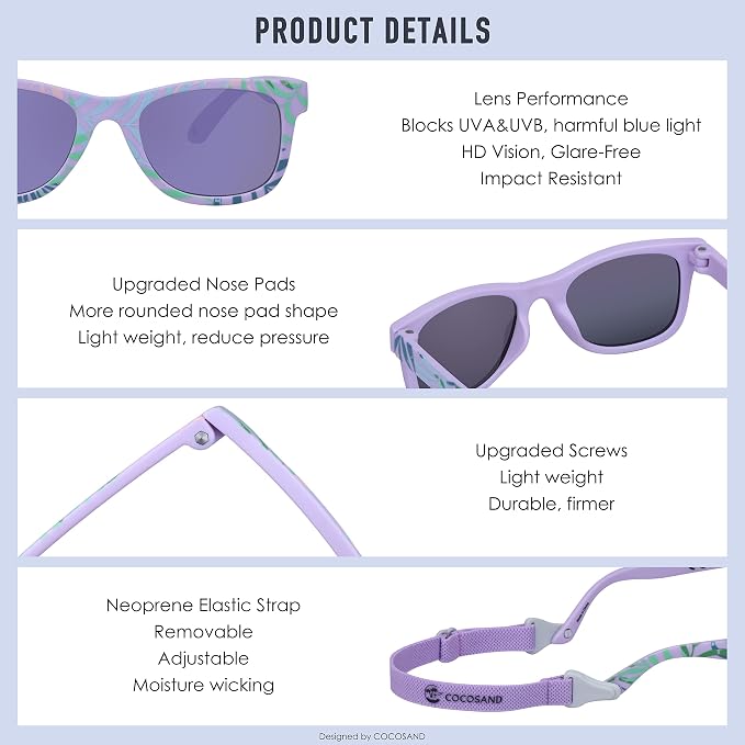 COCOSAND Flexible Baby Sunglasses - Image 4