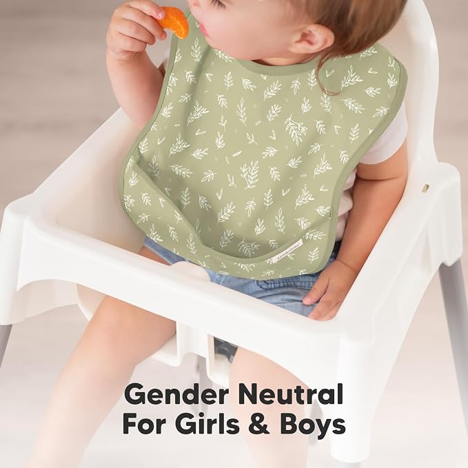 3-Pack Waterproof Baby Bibs for Eating - Image 8