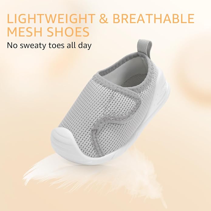 Baby Boys Girls First Walking Shoes Wide Toe Box Infant Sneakers Lightweight - Image 9