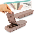 6 Section-1oz, Taupe Brown Breastmilk Freezer Storage Trays, Food Grade by FIRGI-FirstGift