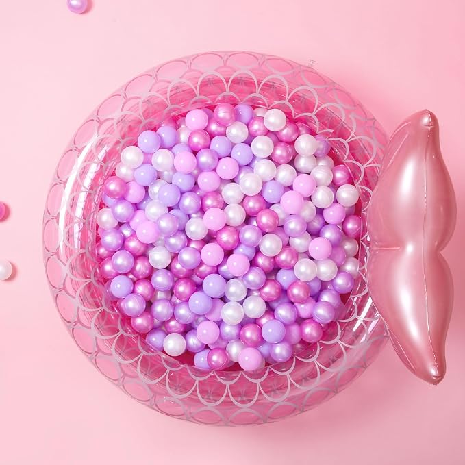 GOGOSO Ball Pits Balls for Toddlers Pack of 50 100 200 Plastics Shape Ball - Image 4