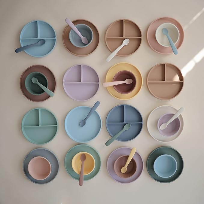 mushie Classic Silicone Suction Plate | BPA-Free Non-Slip Design - Image 8
