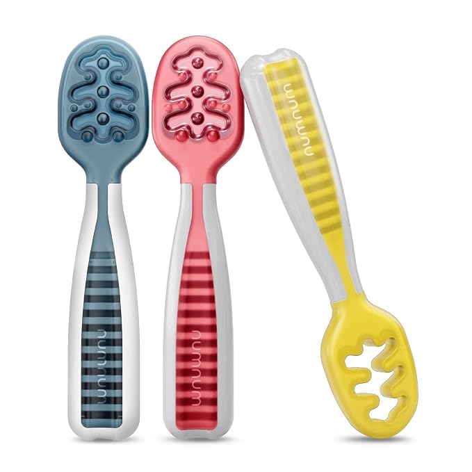 NumNum Baby Spoons Set, Baby Essentials Pre-Spoon GOOtensils by NumNum