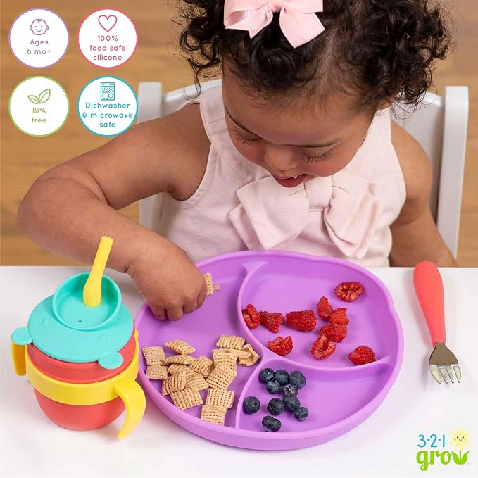 Silicone Easy Scoop & Hold Plate Set - Image 5