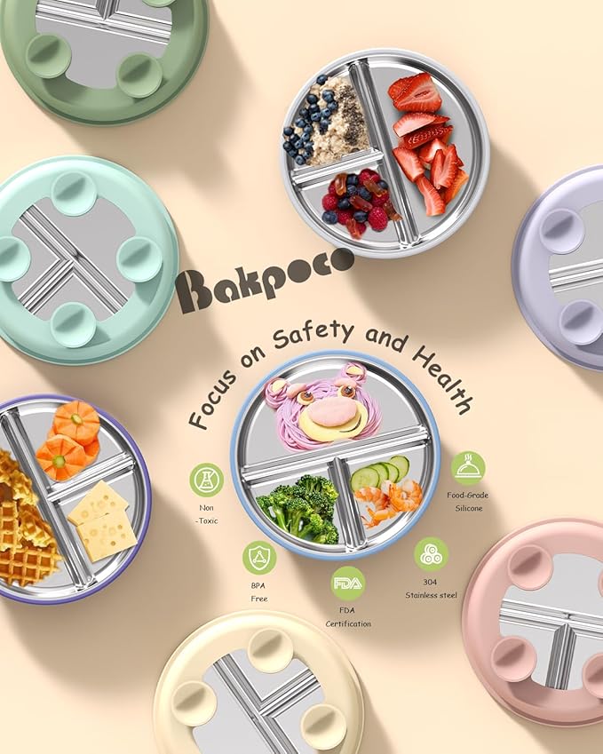 Stainless Steel Toddler Plate - Image 7
