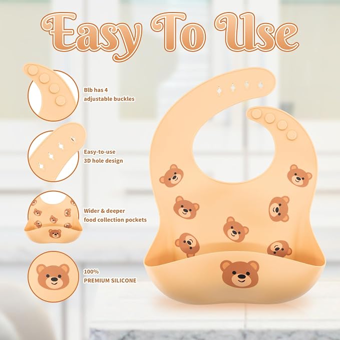 Silicone Baby Feeding Set 7 Pcs, Baby Led Weaning Supplies, Baby Feeding - Image 4