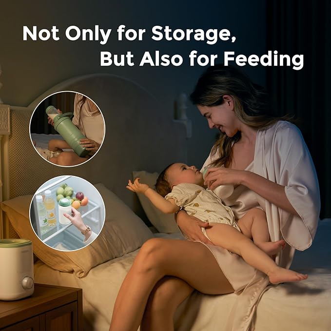 Momcozy Natural Baby Bottle, BPA Free Breast Milk Container, Storage Collection - Image 3