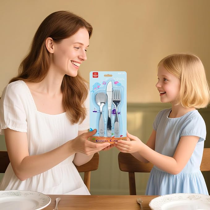 Lehoo Castle Kids Silverware Stainless Steel 6 Piece - Image 7