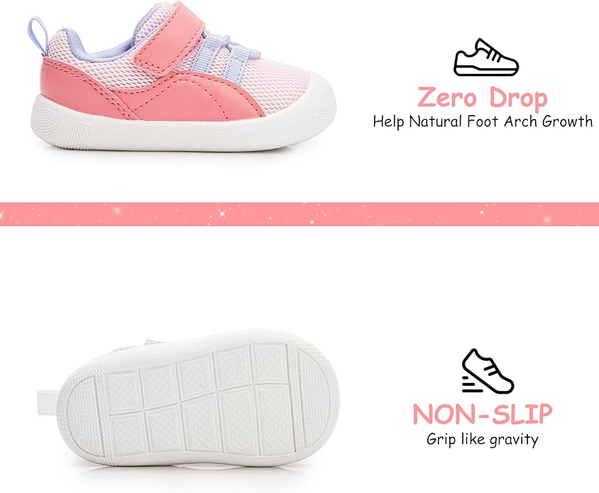 Wide Toddler Shoes Boys Girls Zero Drop Barefoot Infant First Walking Shoes - Image 4