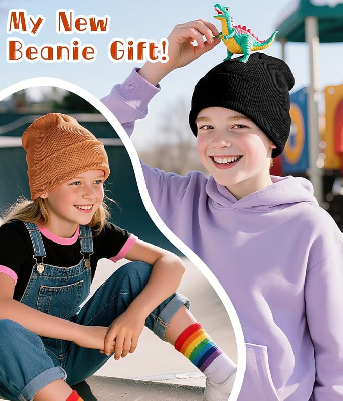 Rosoz Toddler Beanie Boys Girls Baby Knit Warm Beanies Kids Children Winter hat - Image 6