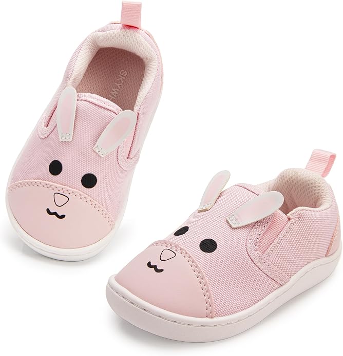 SKYWHEEL Toddler Slip On Shoes Wide Toe Box Barefoot Casual Canvas Walking - Image 6