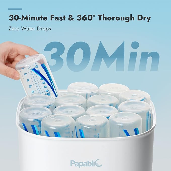 Papablic Bottle Sterilizer and Dryer Pro Max, 13 Bottles Extra-Large Capacity - Image 3