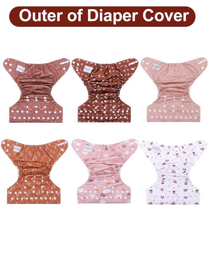 babygoal Cloth Diaper Covers 6 Pack - Image 8