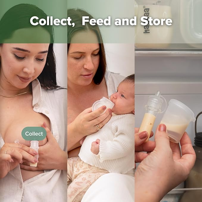 haakaa Colostrum Collectors 6ml/6pcs & Lidded Feeding Cup 25ml/1pc Set- Collect - Image 3