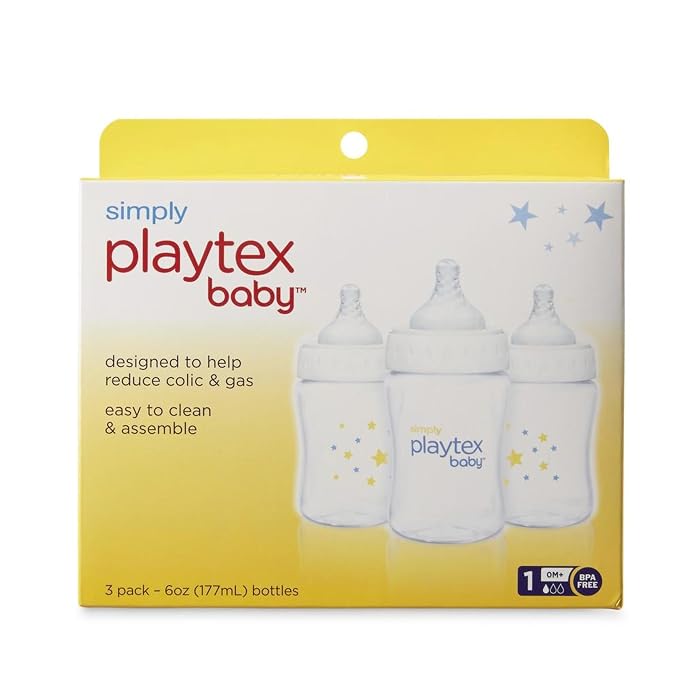 Playtex Baby Simply Playtex Complete Tummy Comfort Baby Bottles, 6 Oz, - Image 2