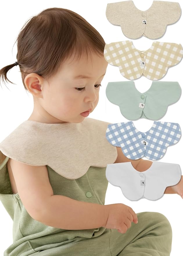 Konny Baby Bibs Set, 360 ​​° Rotate, Soft and Absorbent Bandana Drooling by Konny