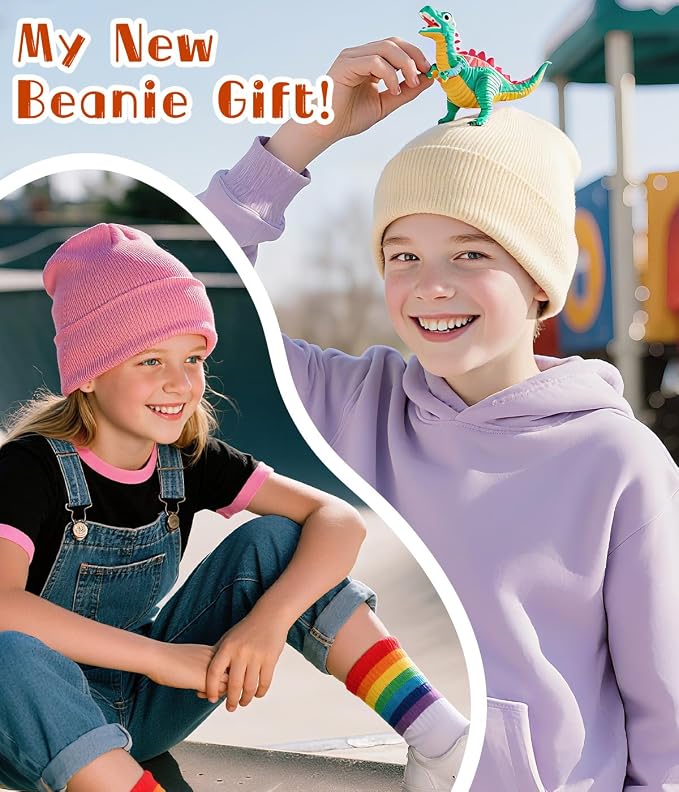 Rosoz Toddler Beanie Boys Girls Baby Knit Warm Beanies Kids Children Winter hat - Image 6