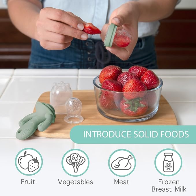 Little Twig Baby Fruit Feeder Pacifier Teether | Baby Food Freezer Tray - Image 7
