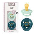 BIBS Pacifiers Colour Collection | Natural Rubber Baby Pacifier | Set of 2 by BIBS