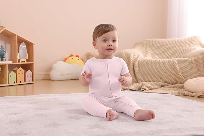GUISBY Footless Short Sleeve Baby Pajamas - Image 7
