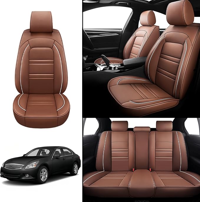 Seat Covers for Infiniti g37 2008-2013 | 5-Seats Leather Seat Covers - Image 2