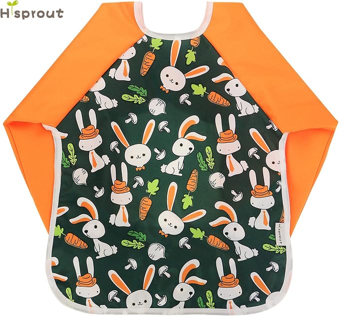 Infant Toddler Baby Waterproof Sleeved Bib, Bib - Image 2